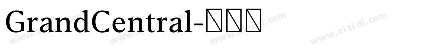 GrandCentral字体转换