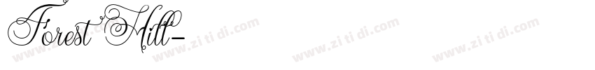 ForestHill字体转换