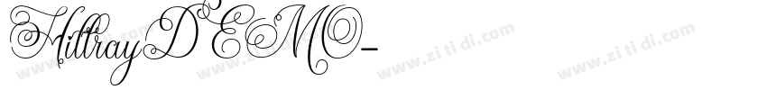HillrayDEMO字体转换