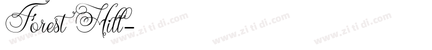 ForestHill字体转换