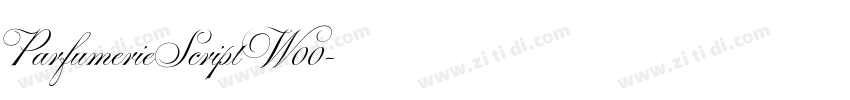 ParfumerieScriptW00字体转换