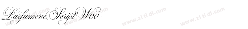 ParfumerieScriptW00字体转换