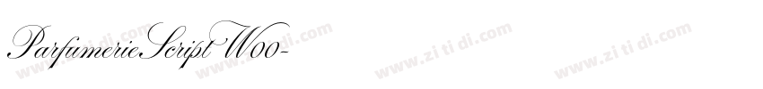 ParfumerieScriptW00字体转换