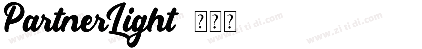 PartnerLight字体转换