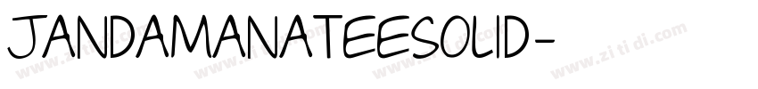 jandaManateeSolid字体转换