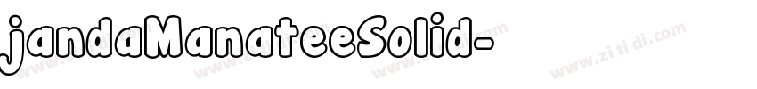 jandaManateeSolid字体转换