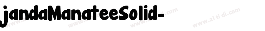 jandaManateeSolid字体转换