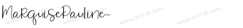 MarquisePauline字体转换