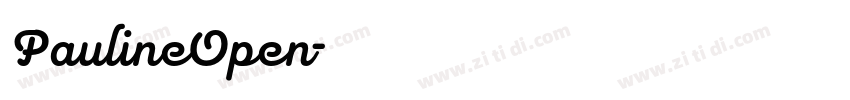PaulineOpen字体转换 PaulineOpen字体转换