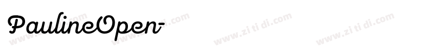 PaulineOpen字体转换 PaulineOpen字体转换