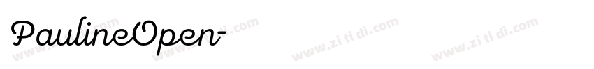 PaulineOpen字体转换 PaulineOpen字体转换