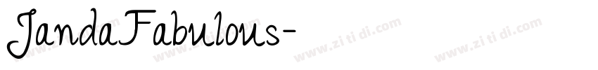 JandaFabulous字体转换