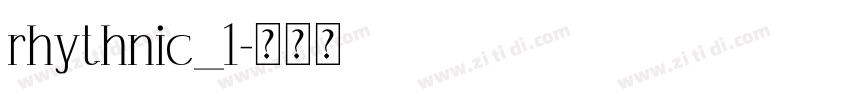 rhythnic_1字体转换