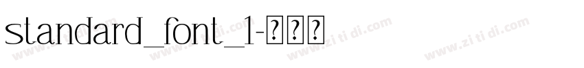 standard_font_1字体转换