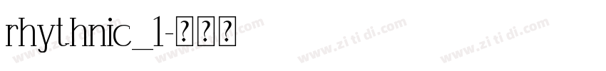 rhythnic_1字体转换