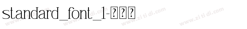 standard_font_1字体转换