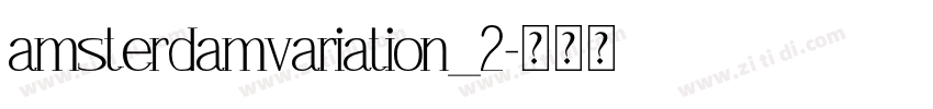 amsterdamvariation_2字体转换