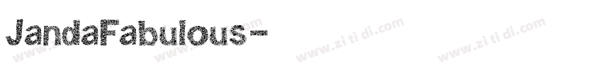 JandaFabulous字体转换