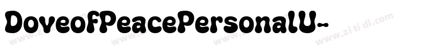 DoveofPeacePersonalU字体转换