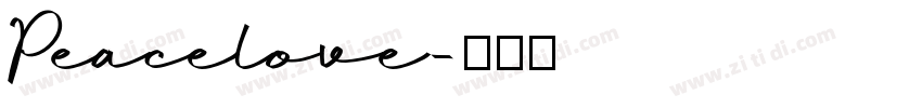 Peacelove字体转换