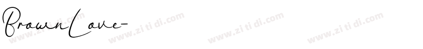 BrownLove字体转换