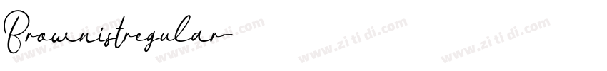 Brownistregular字体转换