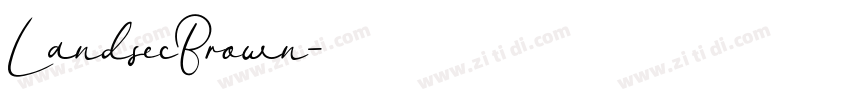 LandsecBrown字体转换