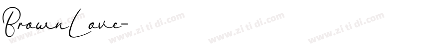 BrownLove字体转换