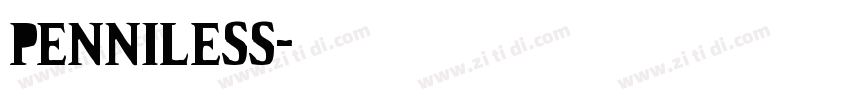 Penniless字体转换