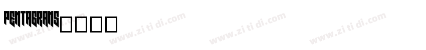 pentagrams字体转换 pentagrams字体转换