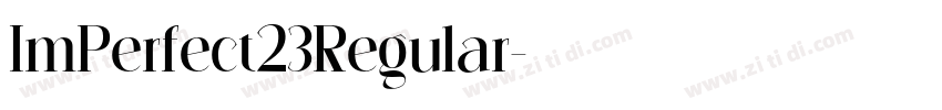 ImPerfect23Regular字体转换