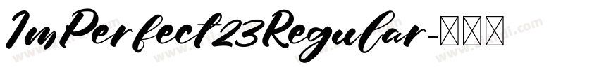ImPerfect23Regular字体转换