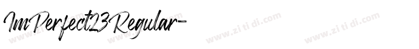 ImPerfect23Regular字体转换