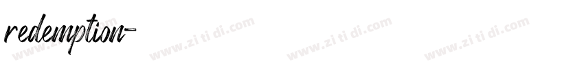 redemption字体转换