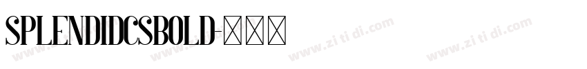 SplendidCsBold字体转换