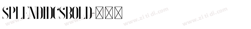 SplendidCsBold字体转换