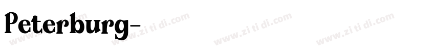 Peterburg字体转换