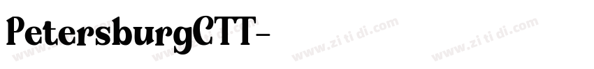 PetersburgCTT字体转换