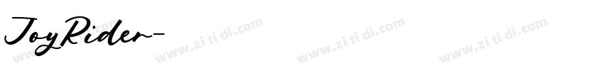 JoyRider字体转换