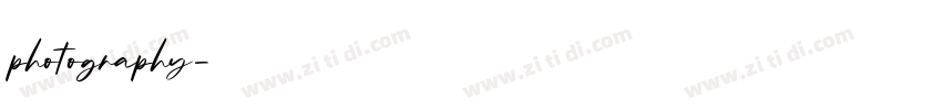 photography字体转换 photography字体转换