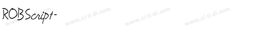 ROBScript字体转换
