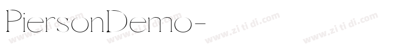 PiersonDemo字体转换