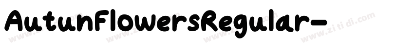 AutunFlowersRegular字体转换