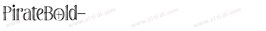 PirateBold字体转换