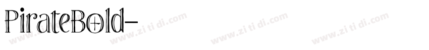 PirateBold字体转换