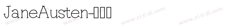 JaneAusten字体转换