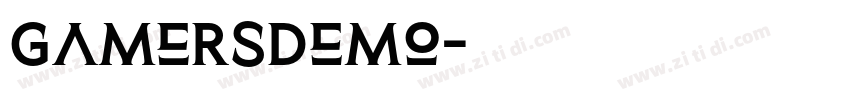 GamersDemo字体转换