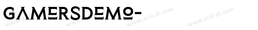 GamersDemo字体转换