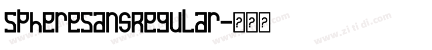 SphereSansRegular字体转换