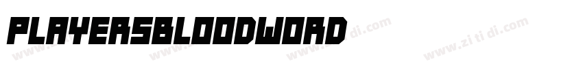 PlayersBloodWord字体转换
